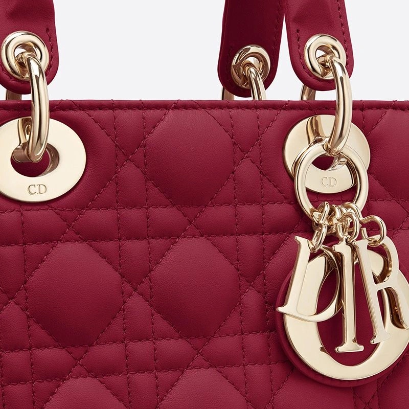 Lady Dior My ABCDior Bag Cannage Lambskin Red - Image 4