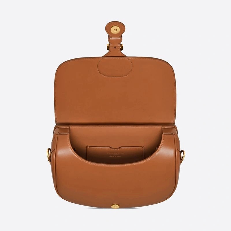 Medium Dior Bobby Bag Box Calfskin Brown - Image 4