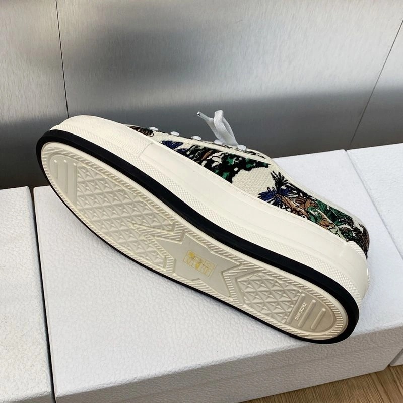 Walk'n'Dior Platform Sneakers Unisex Etoile de Voyage Motif Canvas Multicolor - Image 4