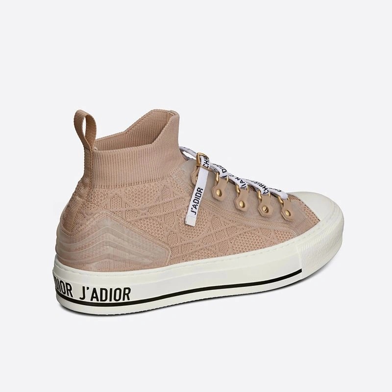 Walk'n'Dior Sneakers Women Cannage Technical Mesh Apricot - Image 3