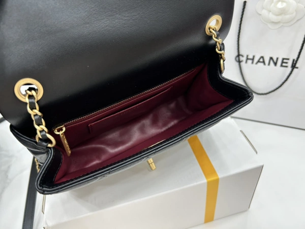 CHANEL SMALL FLAP BAG WITH TOP HANDLE SmartChoice 954 - Image 9