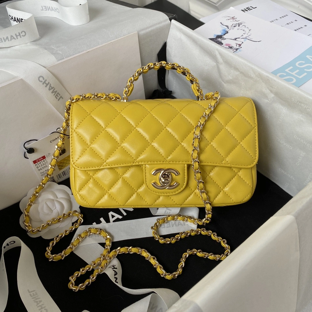 CHANEL FLAP BAG WITH TOP HANDLE-21CM BestValue 933