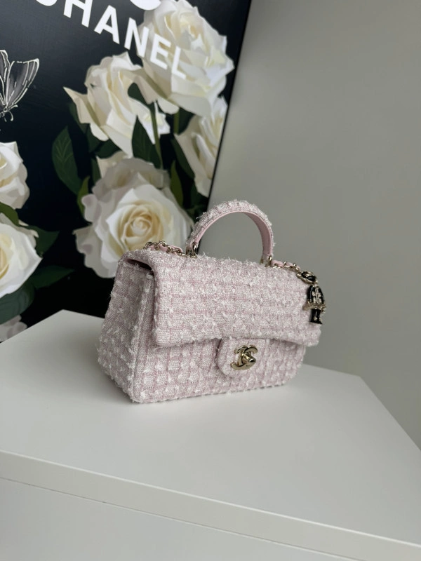 ModernLook CHANEL FLAP BAG WITH TOP HANDLE-20*12*6cm 907 - Image 4